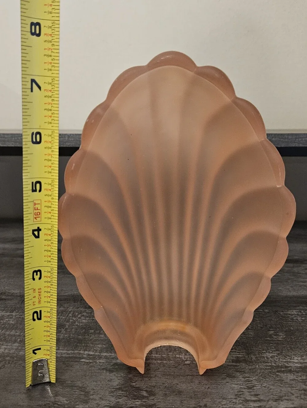 Vintage Art Deco Style PINK SATIN GLASS Slip Shades Sconces- Set Of 2